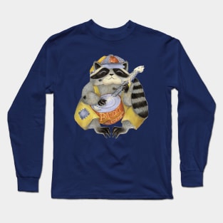 tin banjo raccoon Long Sleeve T-Shirt